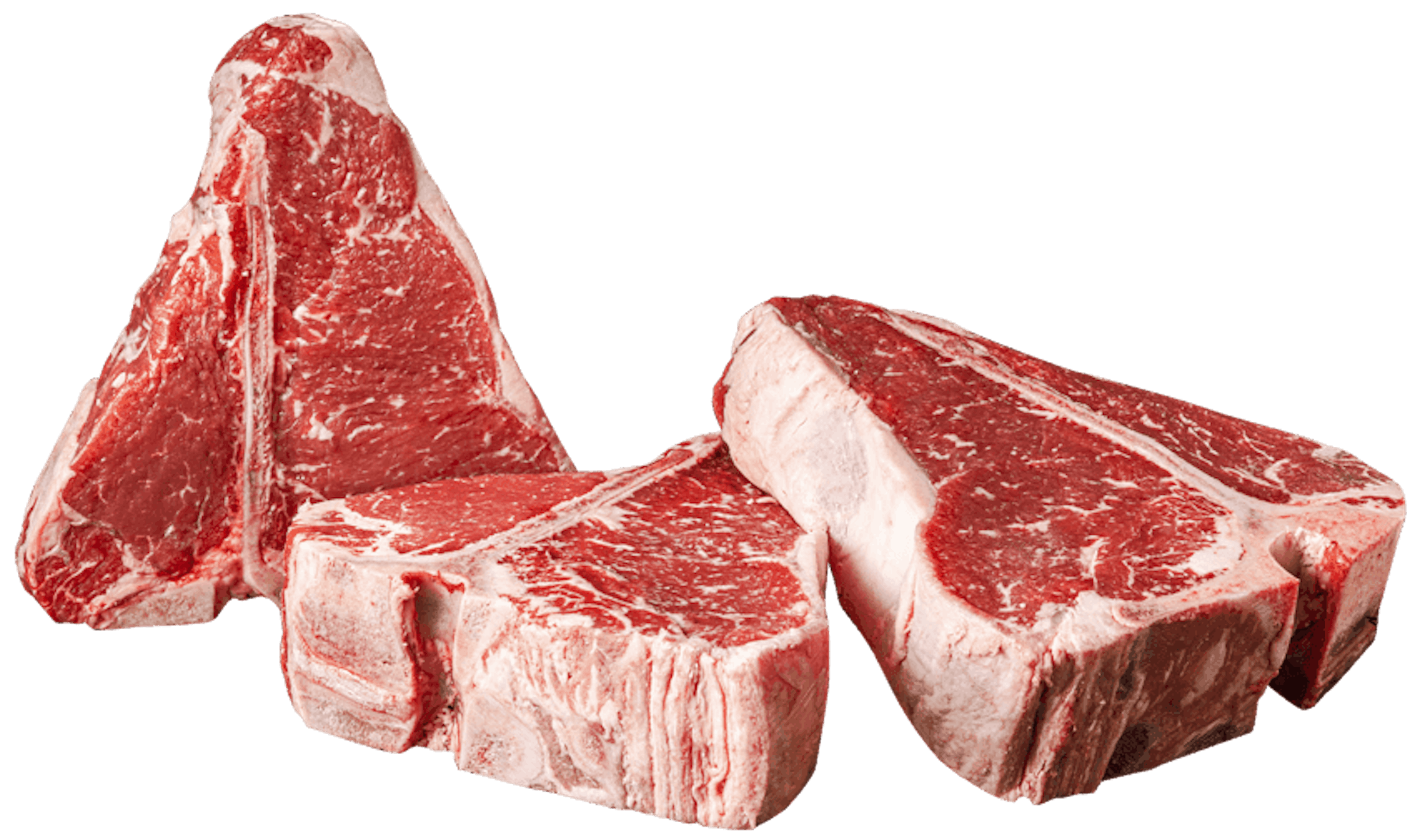 Raw Porterhouse Steaks